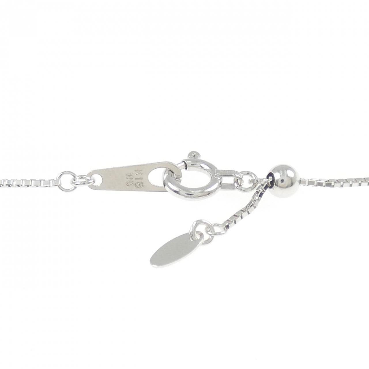 K18WG クロス ダイヤモンド ネックレス 1.00CT