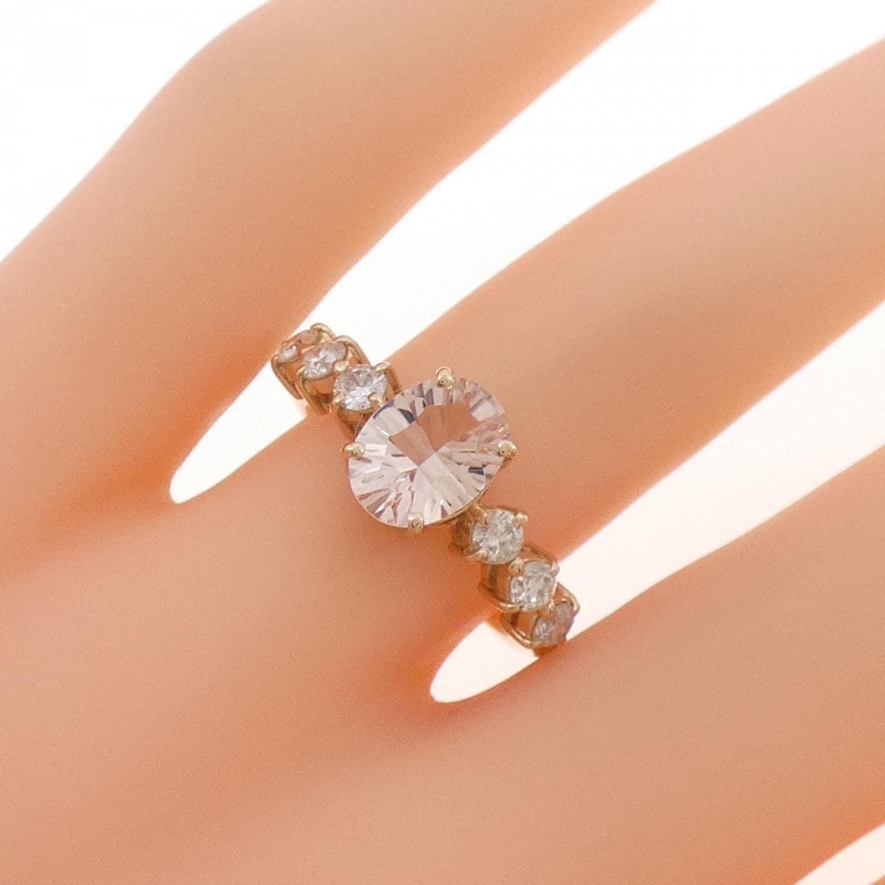 K18PG ベリル リング 1.00CT