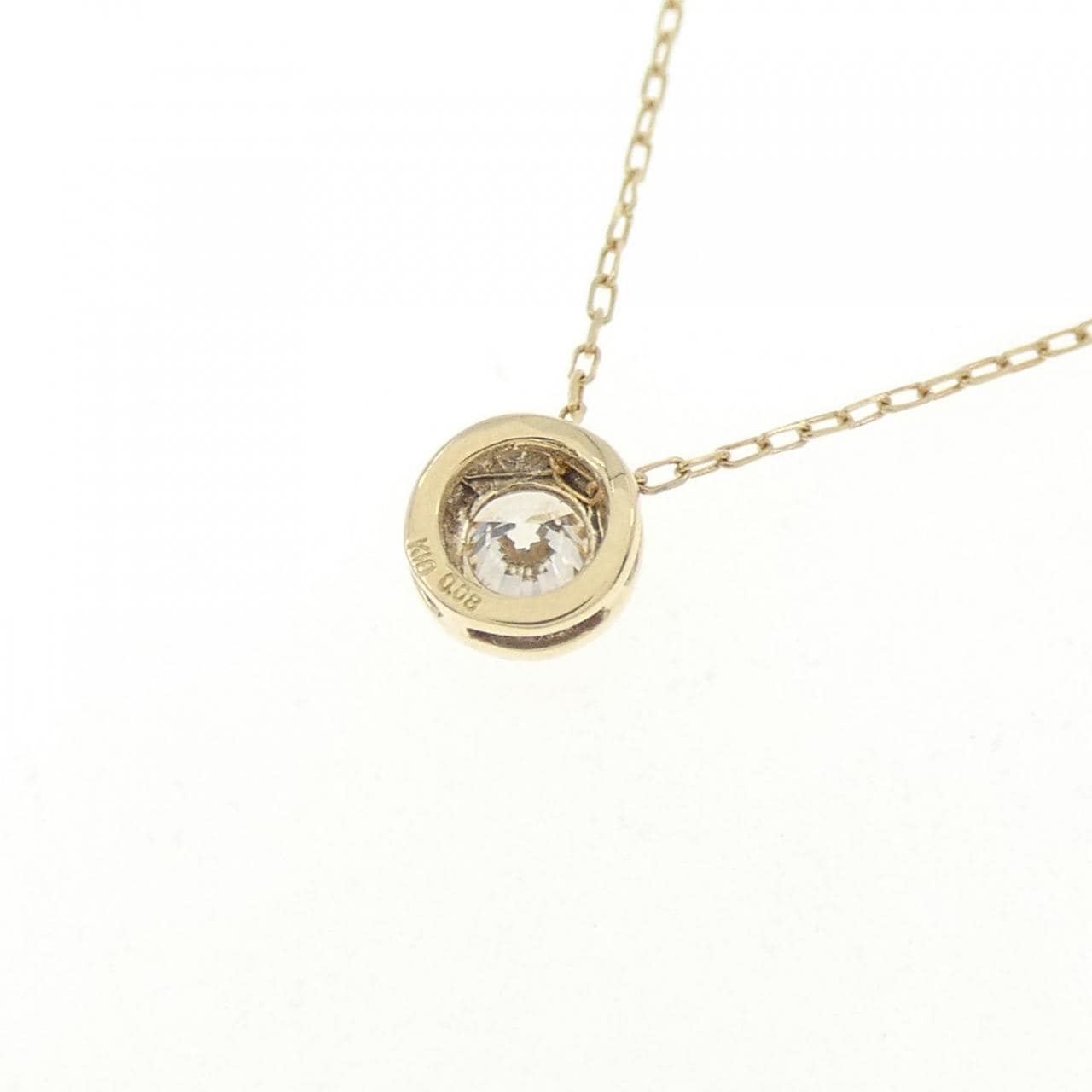 K10YG ダイヤモンド ネックレス 0.08CT