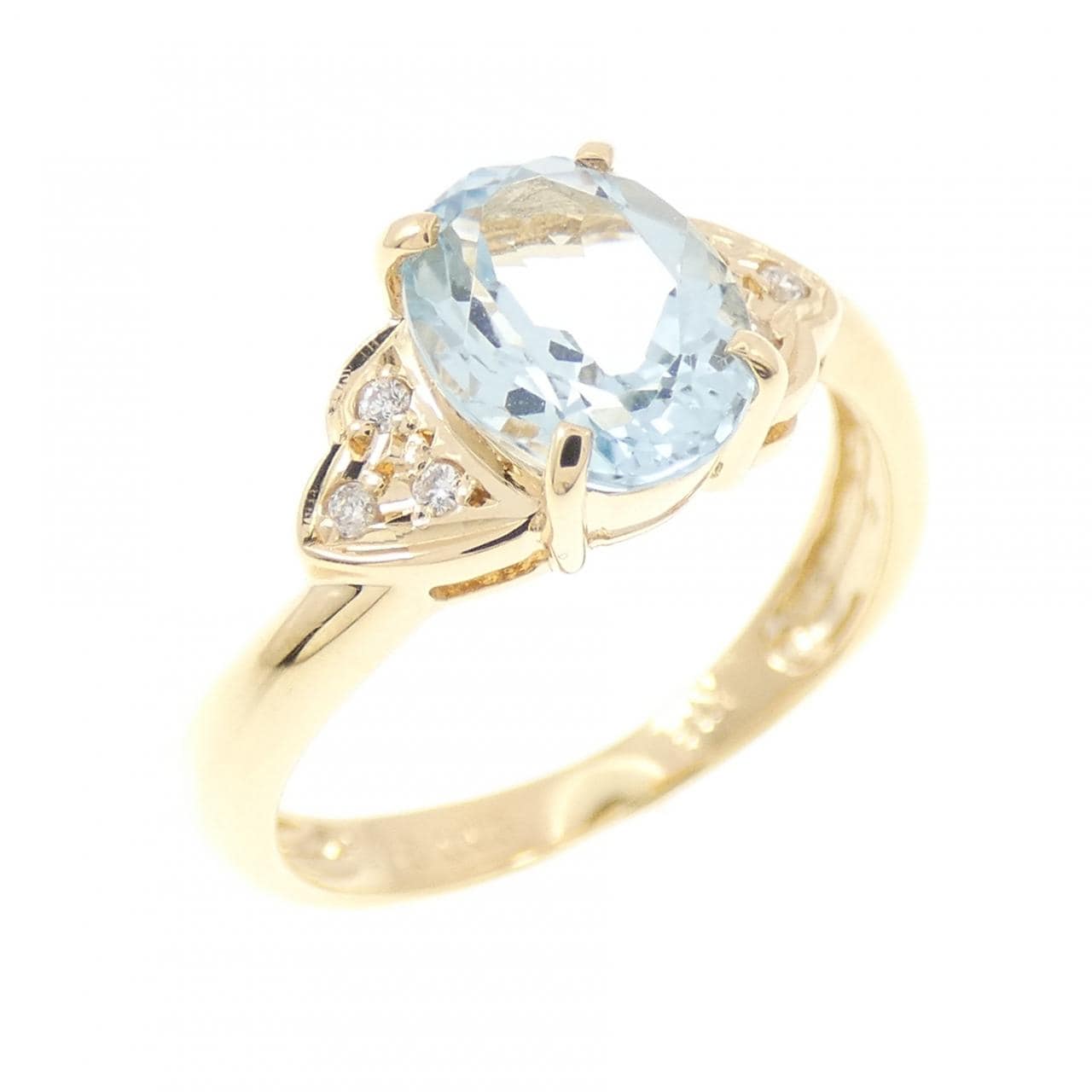 K18YG アクアマリン リング 1.15CT