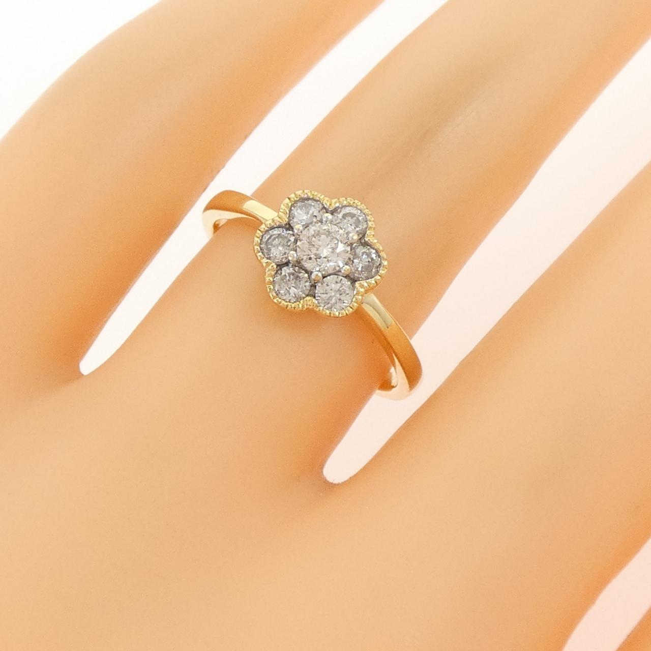 K18YG/K18WG ダイヤモンド リング 0.50CT