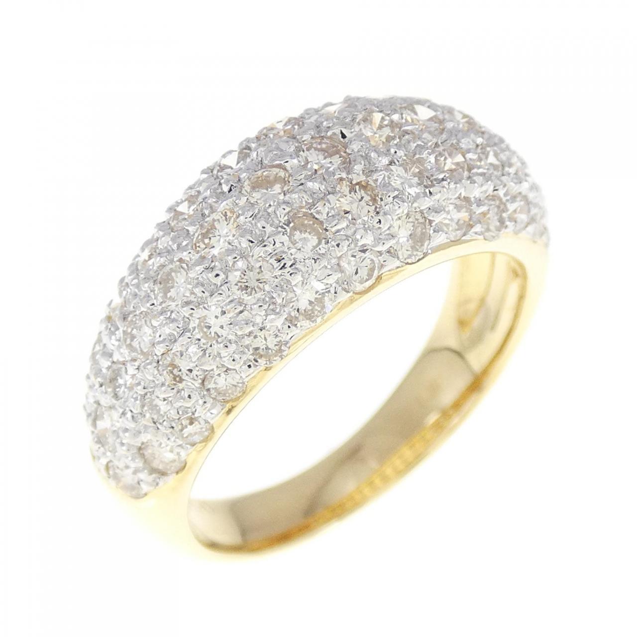 コメ兵｜K18YG/K18WG パヴェ ダイヤモンド リング 1.50CT｜ジュエリー