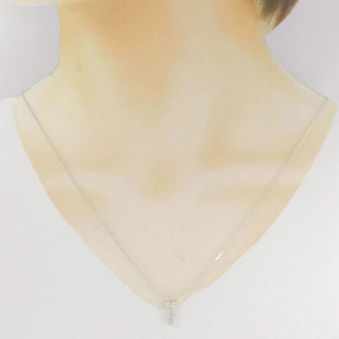 K18WG ダイヤモンド ネックレス 0.25CT