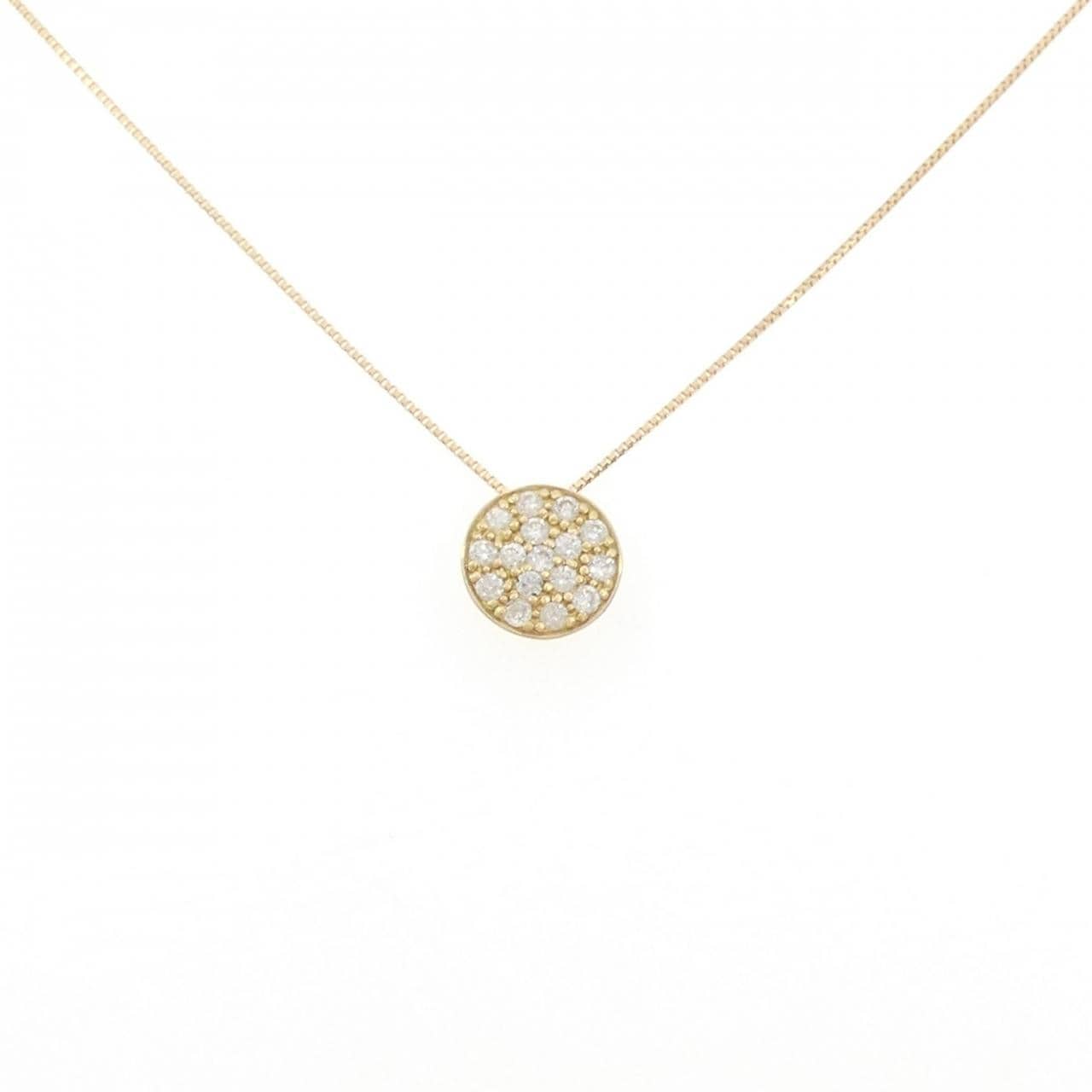 K18YG 密镶钻石项链 0.20CT