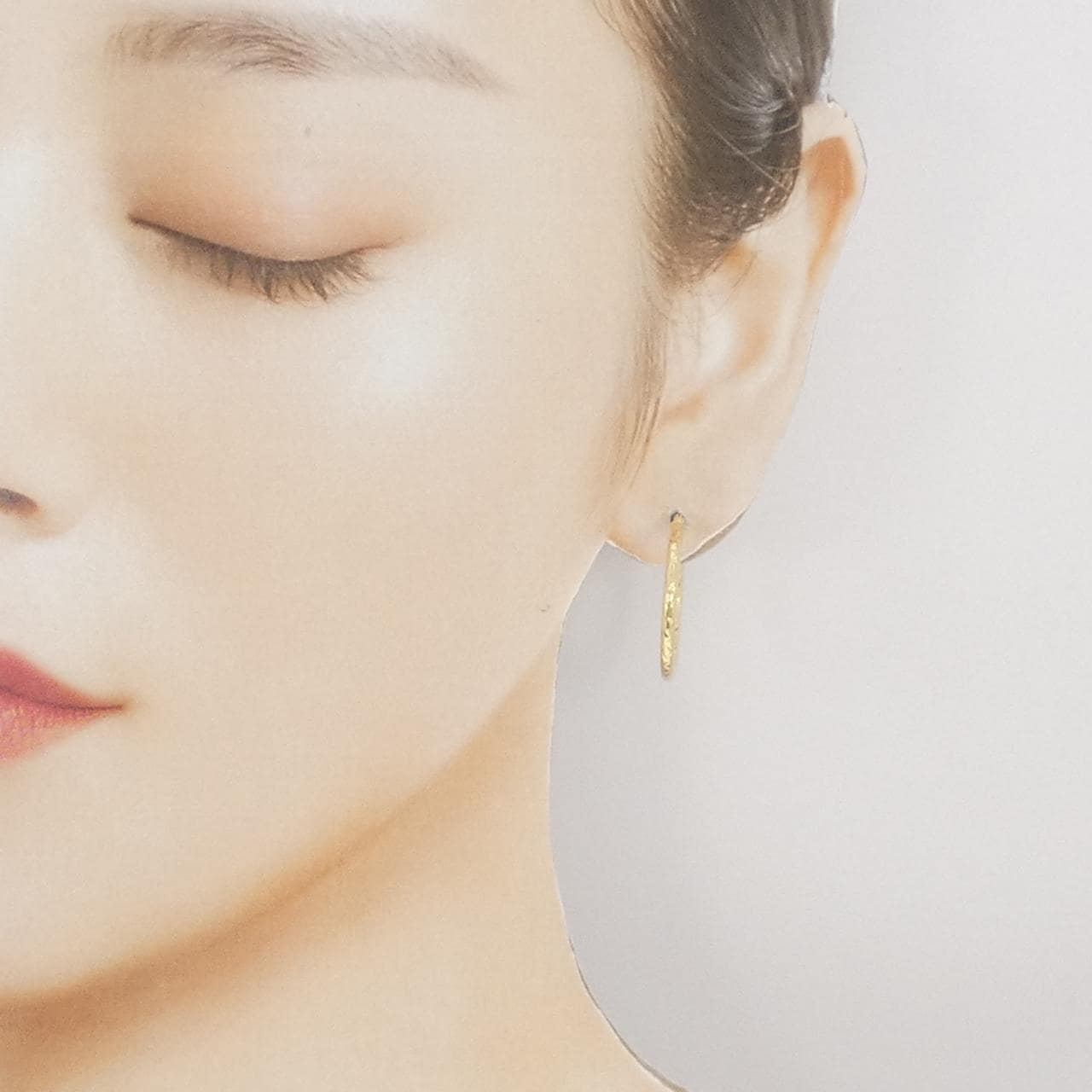 【新品】750YG フープ ピアス