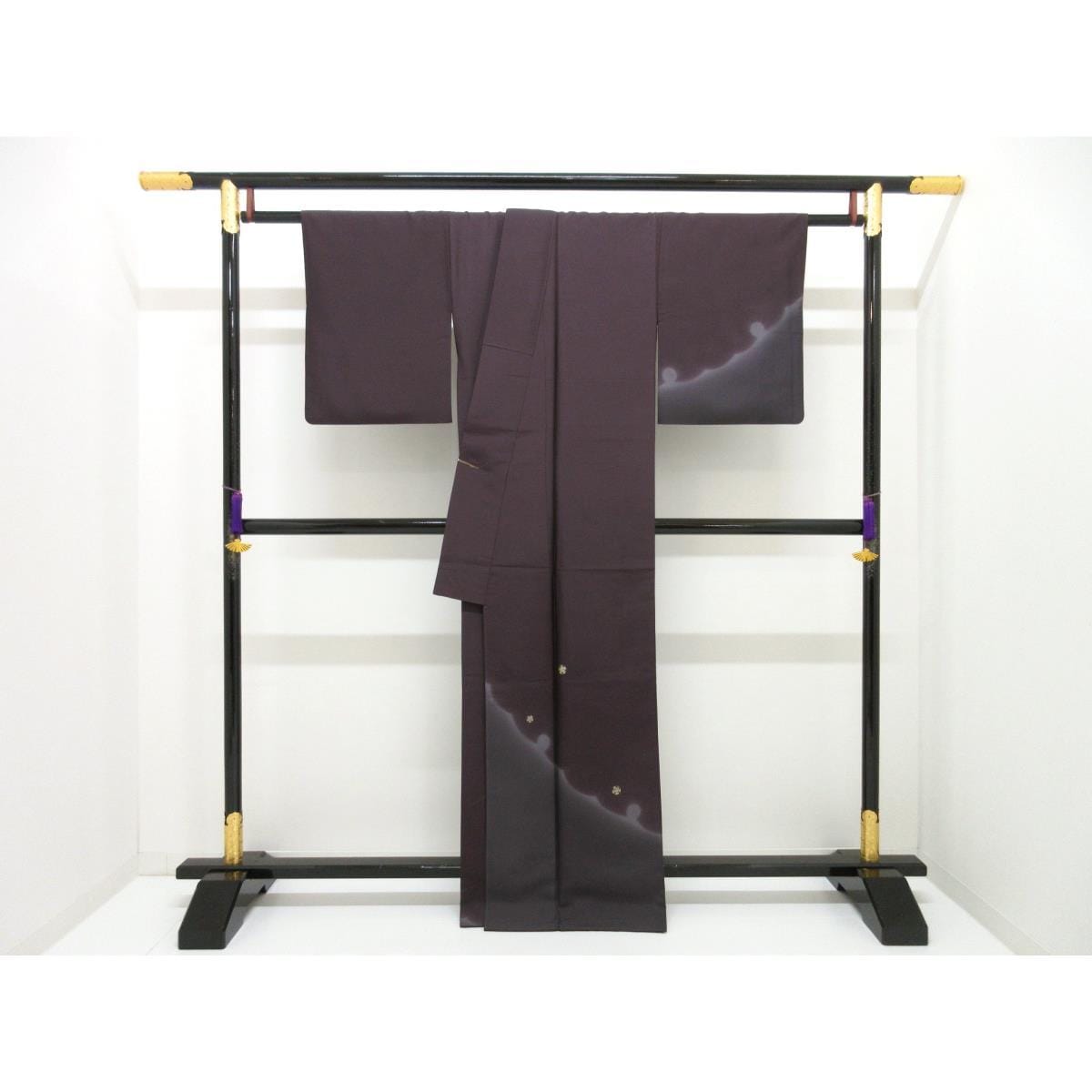 訪問着　紬織　市川純一郎