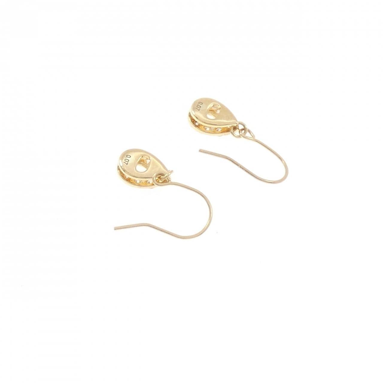 K18YG ダイヤモンド ピアス 0.14CT