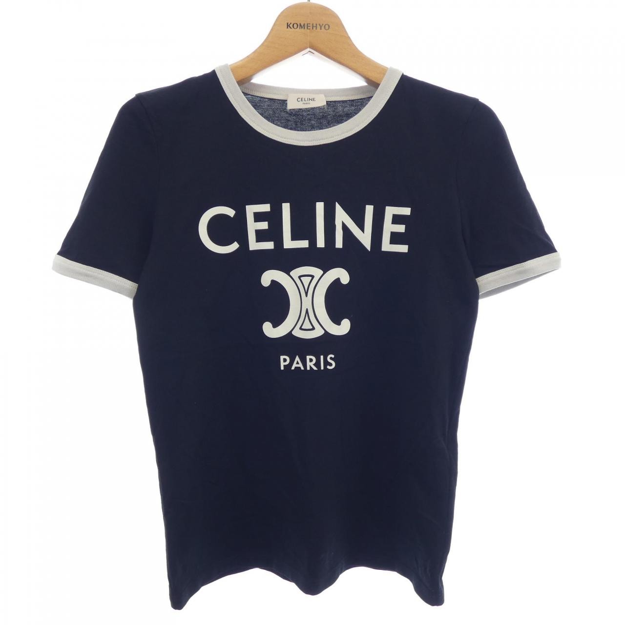 セリーヌ CELINE CELINE PARIS Tシャツ トリオンフ TRIOMPHE 2X872671Q Tシャツ
