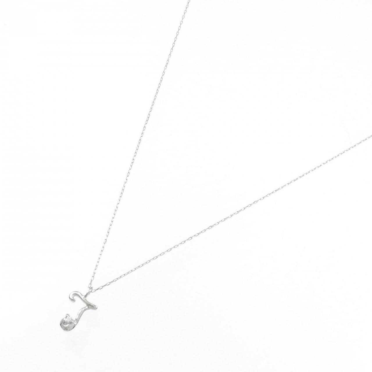 K10WG ダイヤモンド ネックレス 0.01CT