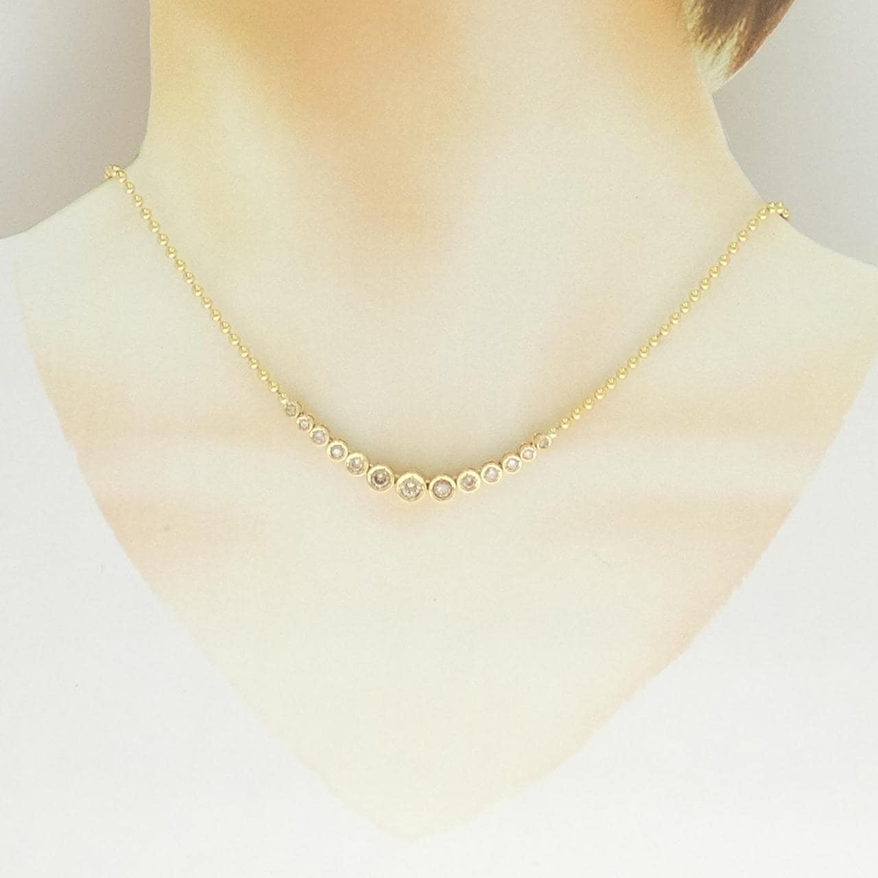 K18YG ダイヤモンド ネックレス 1.11CT