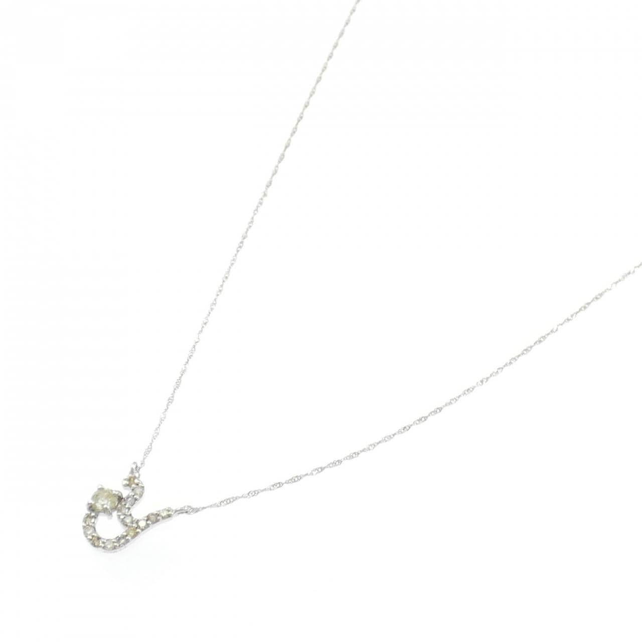 PT900/PT850 ダイヤモンド ネックレス 0.3CT