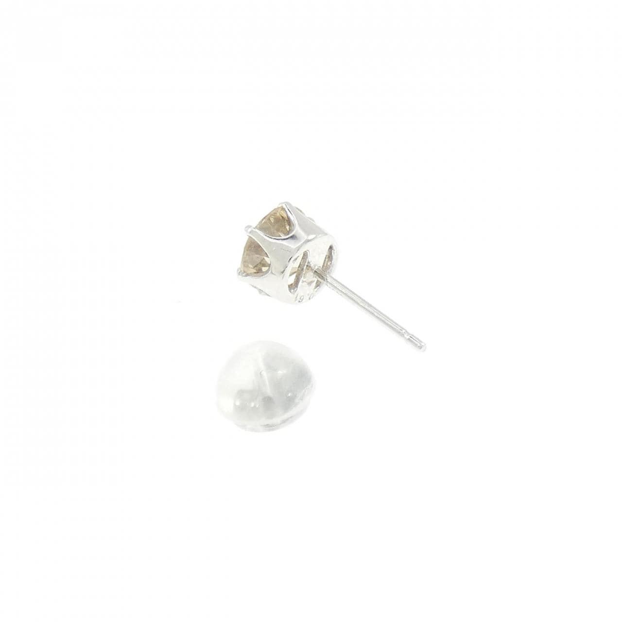 PT900 ダイヤモンド ピアス 0.61CT 片耳