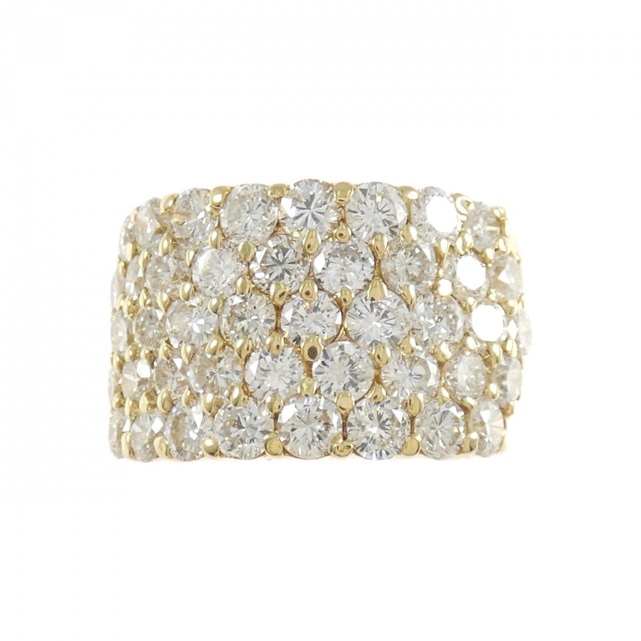 K18YG ダイヤモンド リング 4.31CT