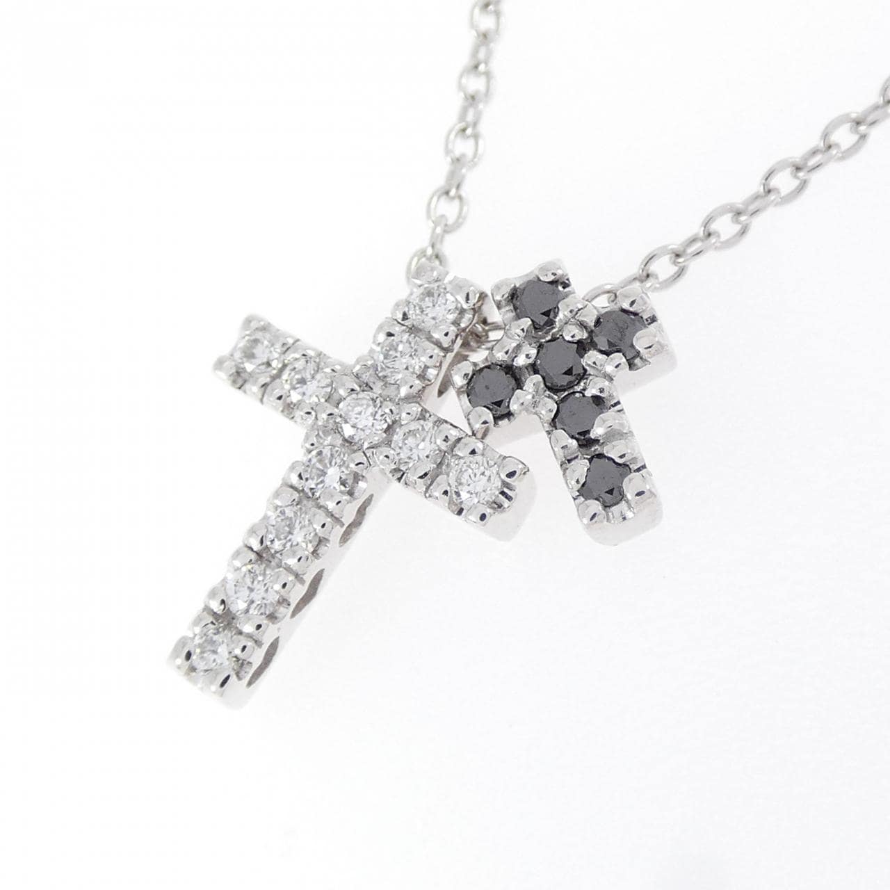ポンテヴェキオ クロス ネックレス 0.11CT