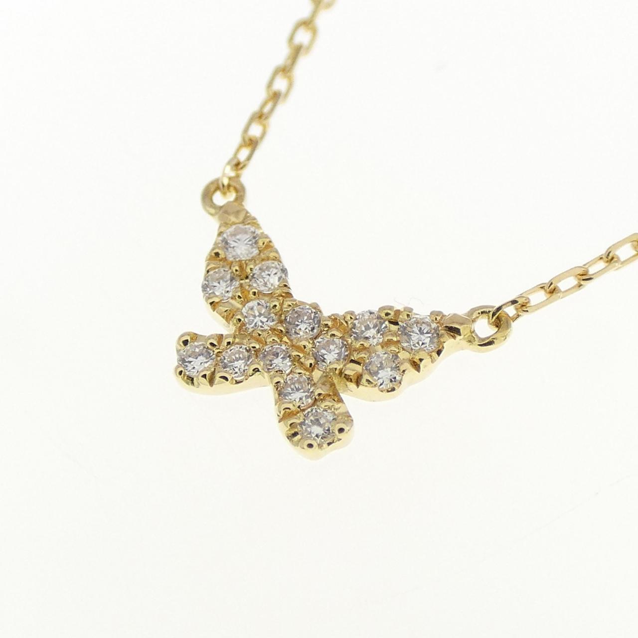 アーカー バタフライ ネックレス 0.06CT