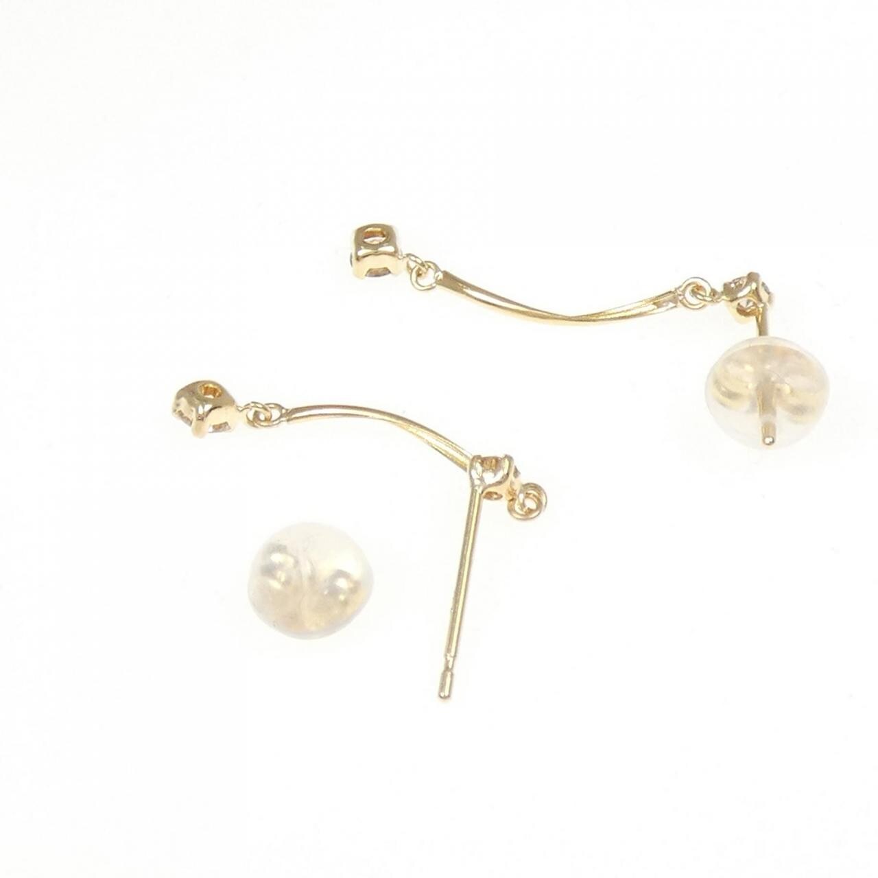 K18YG ダイヤモンド ピアス 0.2CT