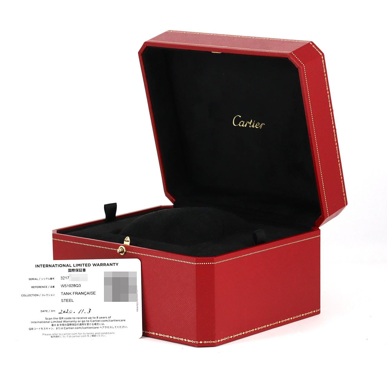カルティエ タンクフランセーズSM W51028Q3 SS クォーツ