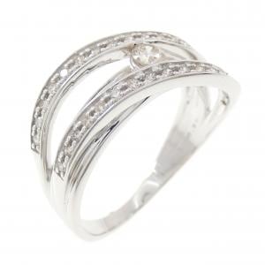 K18WG ダイヤモンド リング 0.30CT
