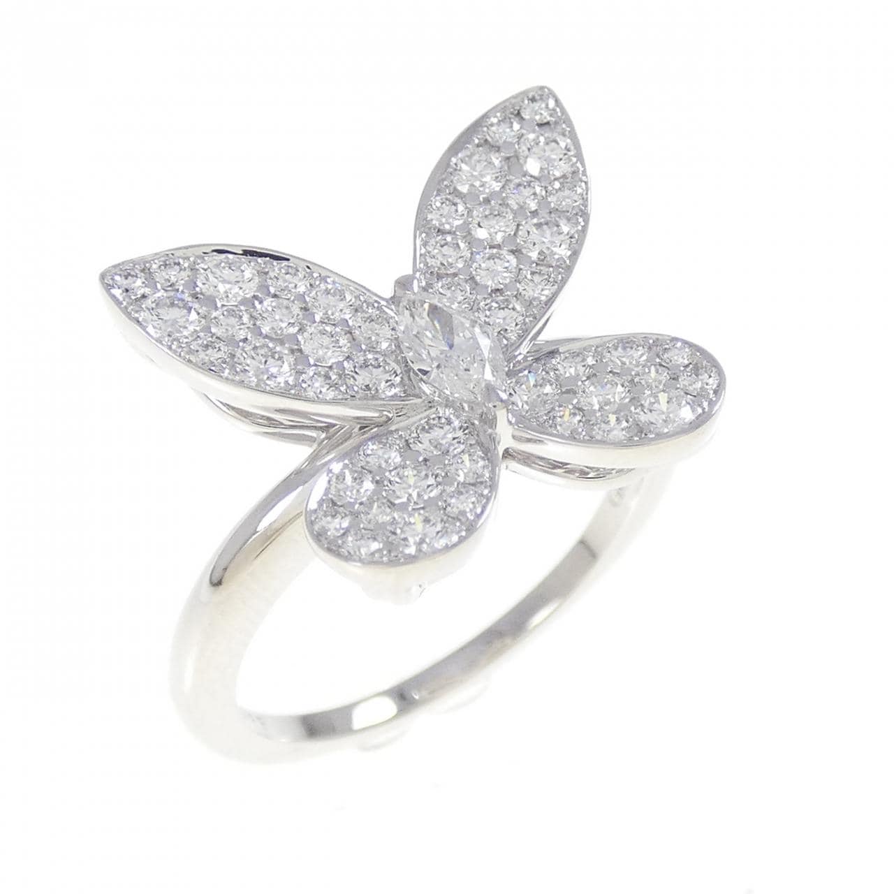 グラフ パヴェ バタフライ シルエット リング