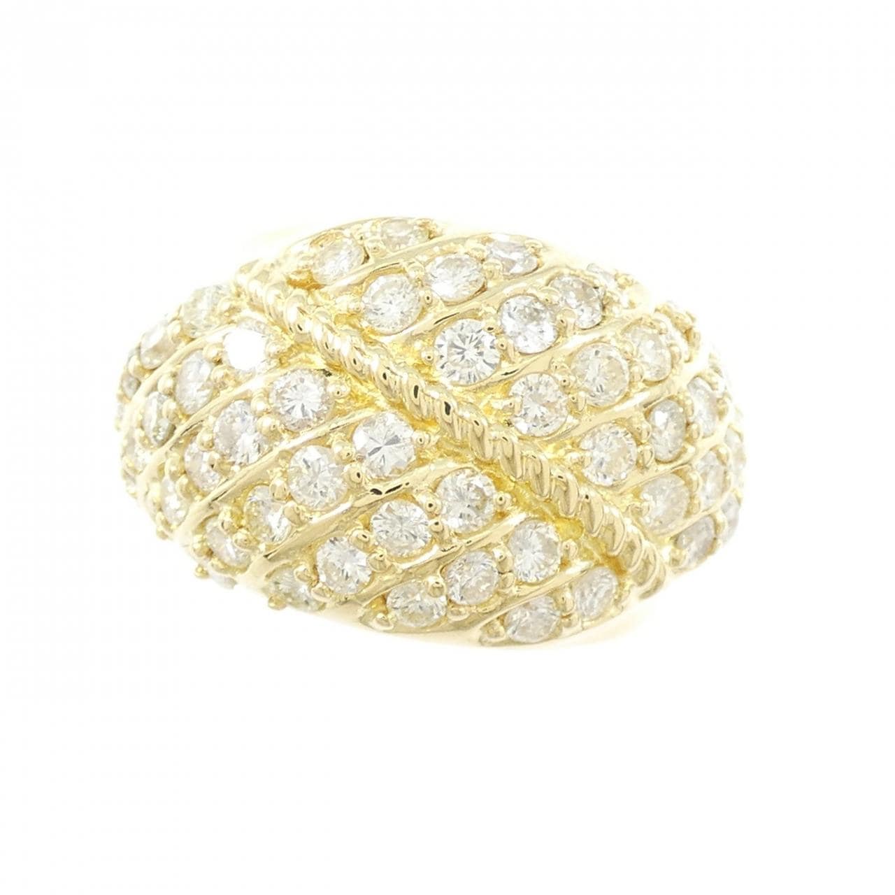 K18YG ダイヤモンド リング 2.06CT