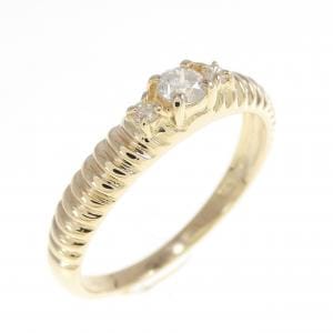 K18YG ダイヤモンド リング 0.14CT