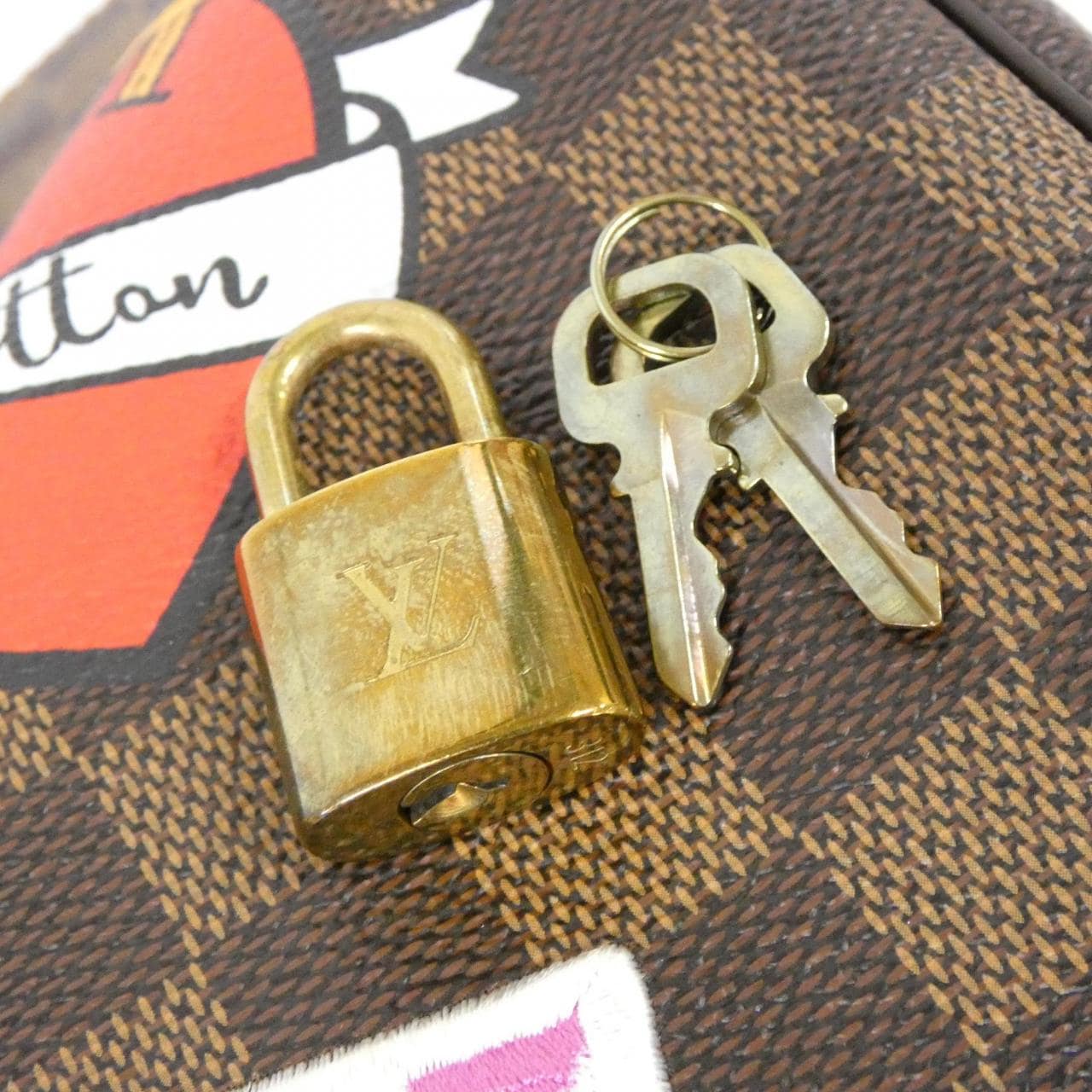 ルイヴィトン ダミエ(LVストーリーズ) スピーディ バンドリエール 30cm N40060 ボストンバッグ