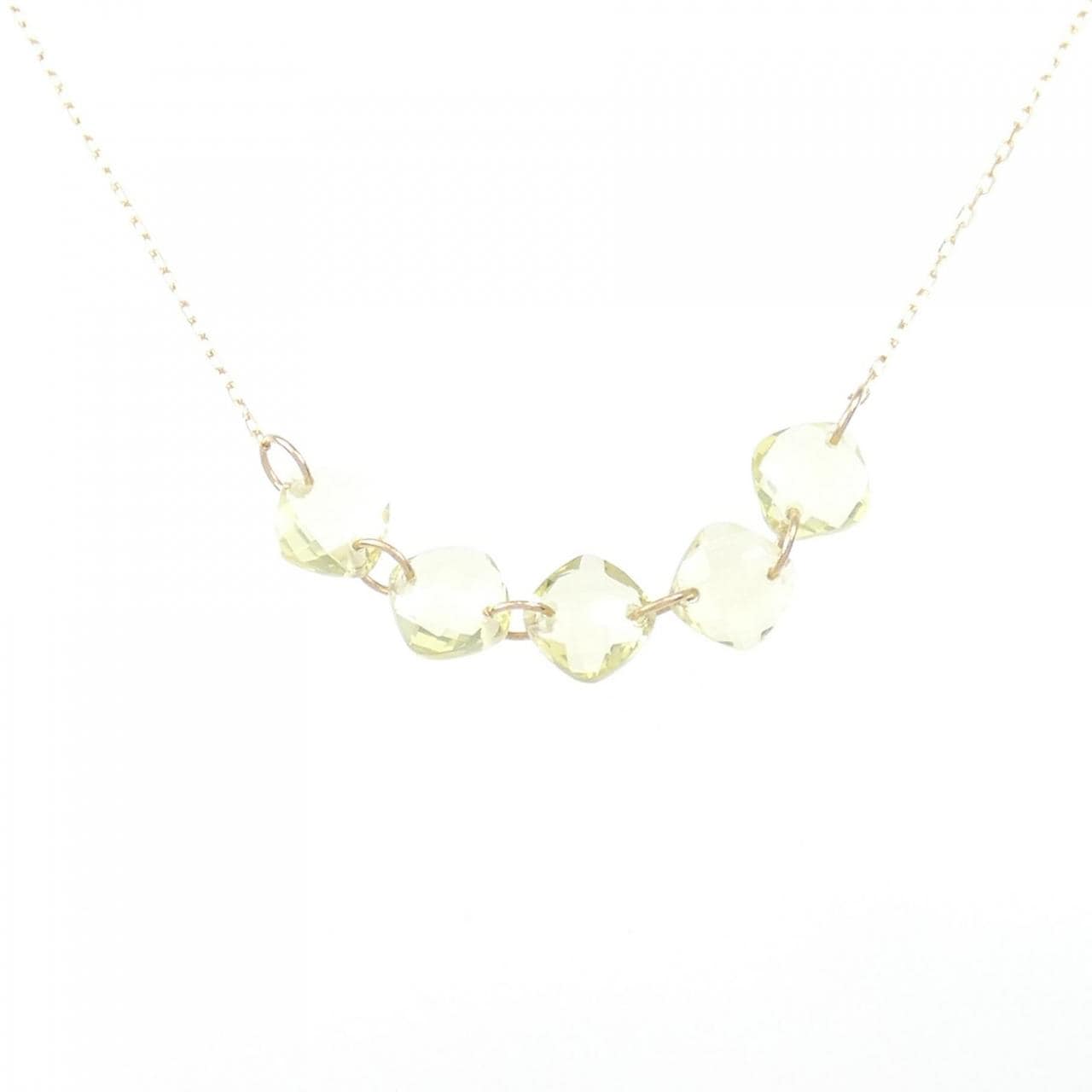 [BRAND NEW] K10YG Quartz necklace