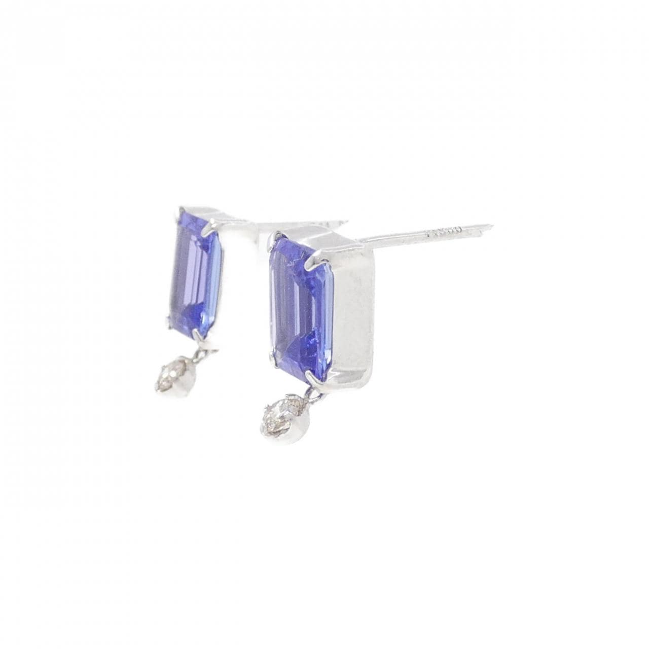 【リメイク】PT タンザナイト ピアス 1.56CT