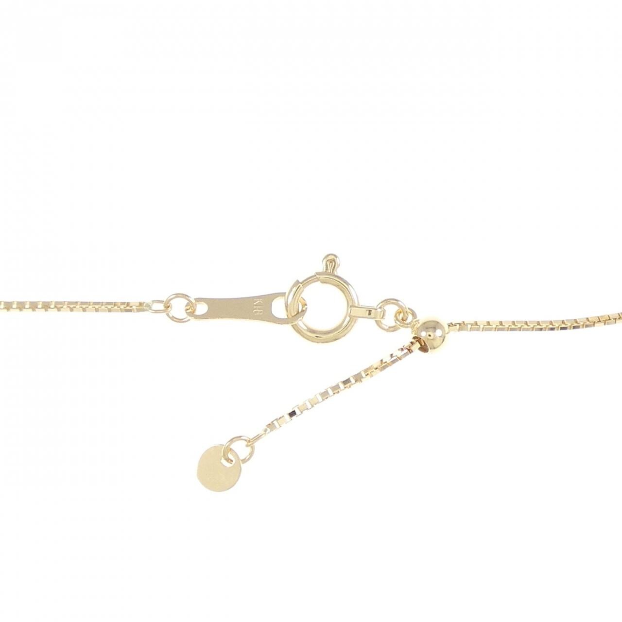K18YG/K18WG Pavé Diamond Necklace 0.19CT