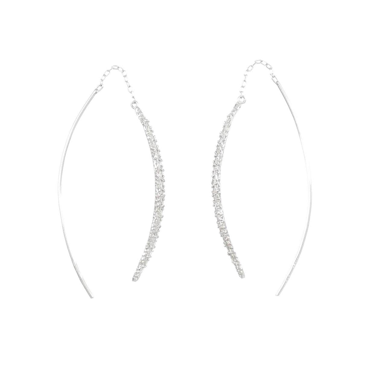 K18WG ダイヤモンド ピアス 0.20CT