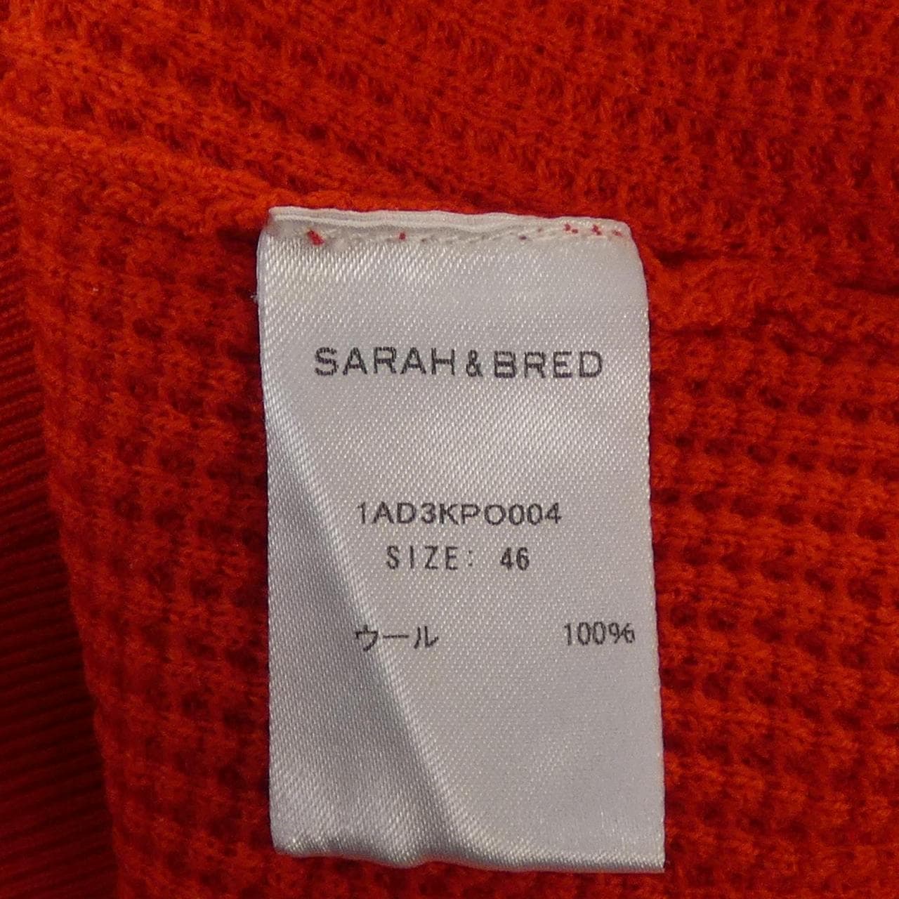 SARAH&BRED 1AD3KPO004 ニット