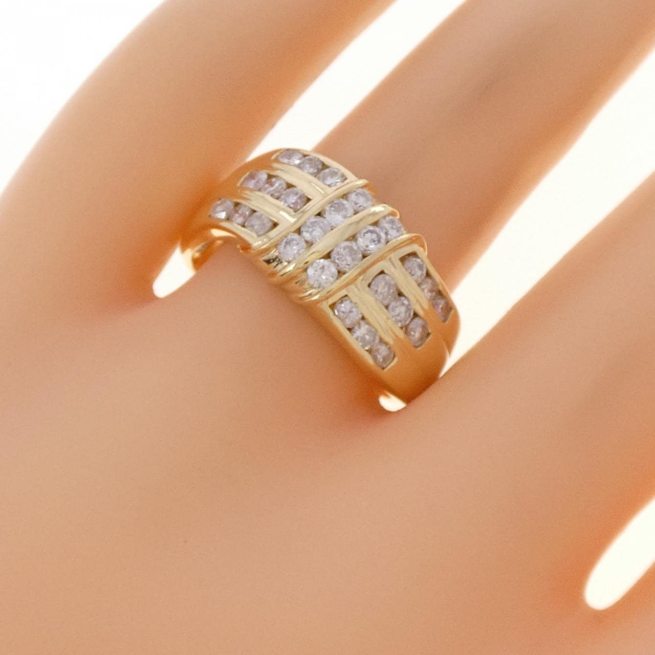 K18YG ダイヤモンド リング 0.83CT