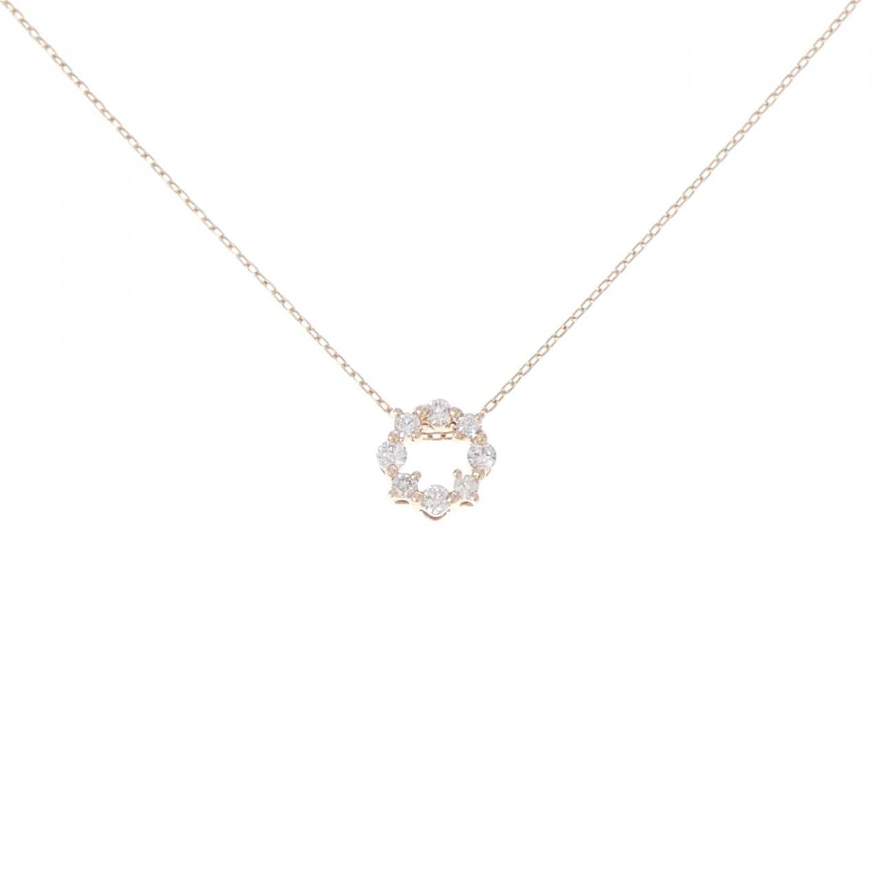 K10PG ダイヤモンド ネックレス 0.14CT