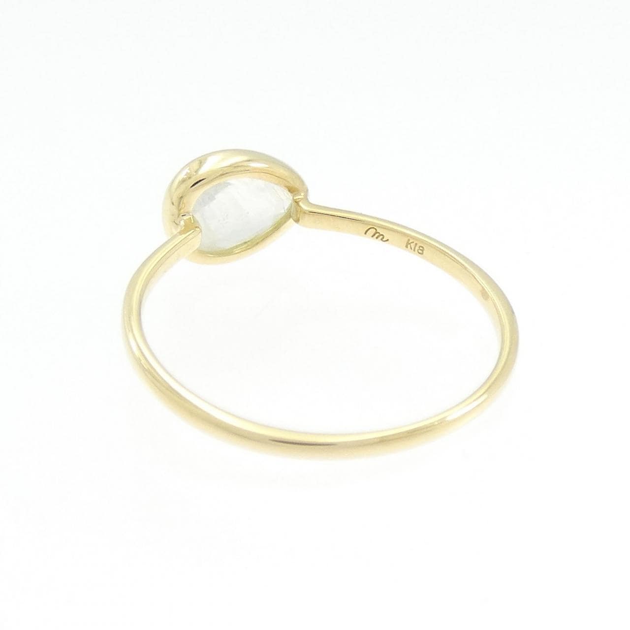 K18YG ムーンストーン リング