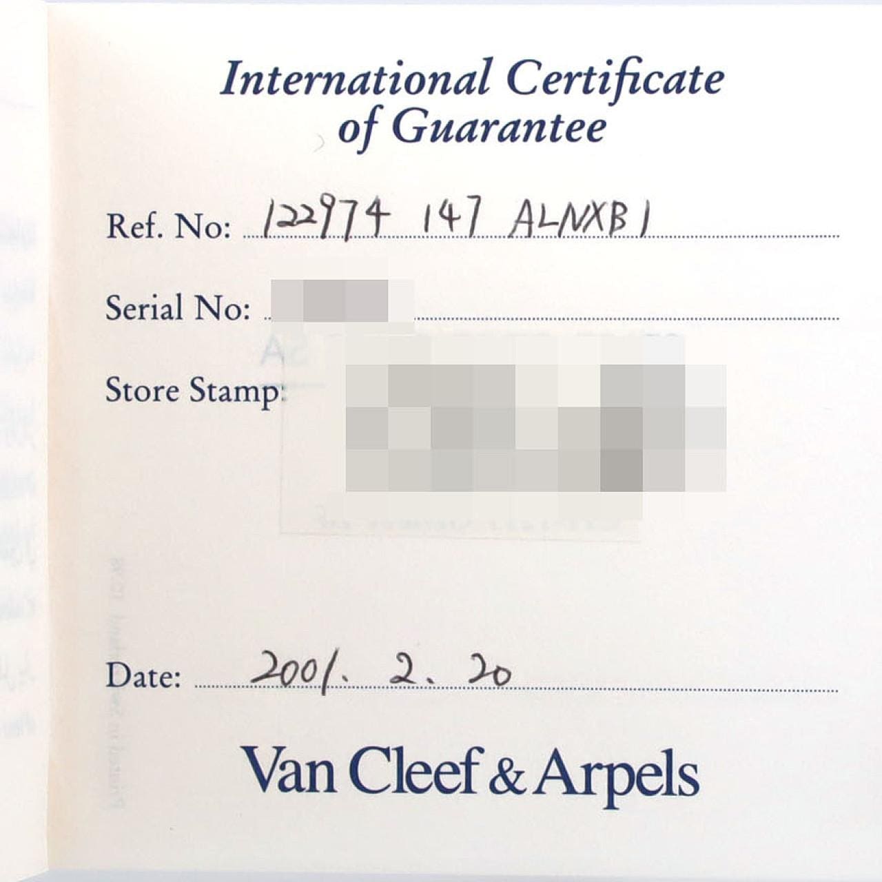 ヴァンクリーフ&アーペル アルハンブラ YG･4P 122974 YG クォーツ