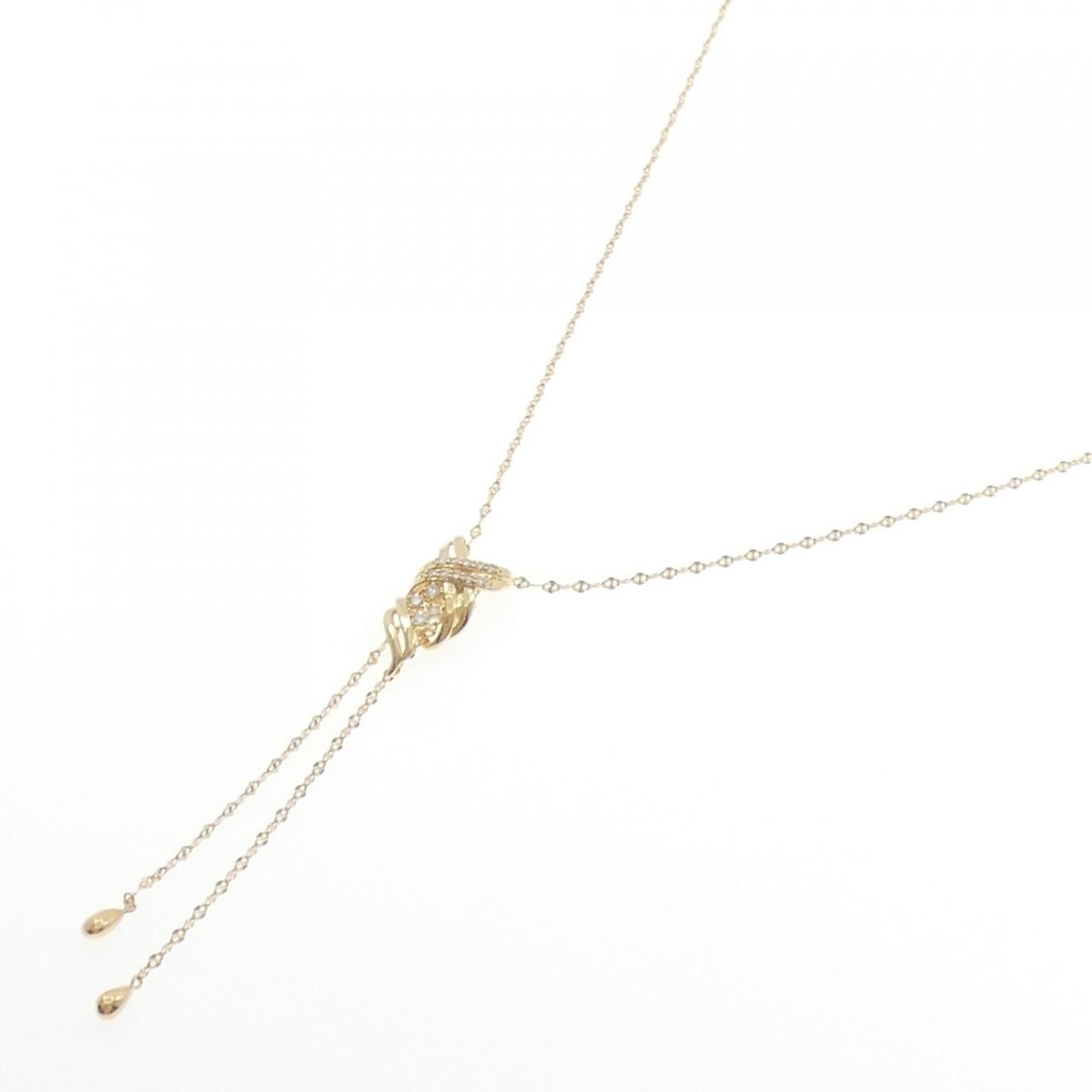 K18YG ダイヤモンド ネックレス 0.20CT