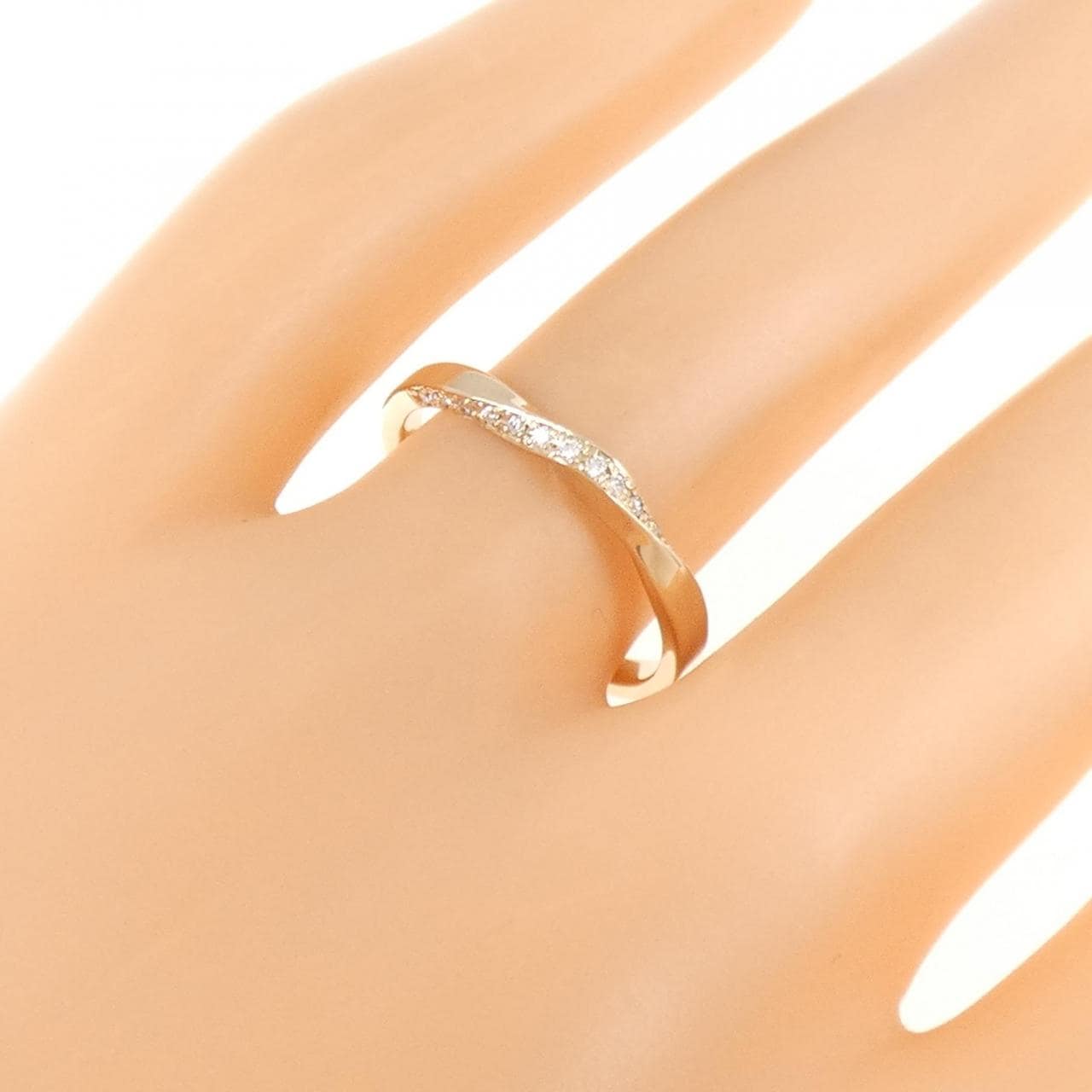 K18PG ダイヤモンド リング