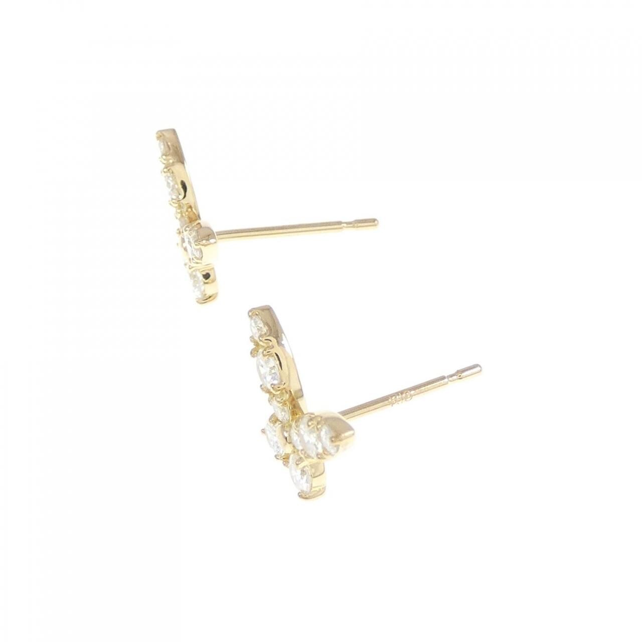 [Remake] K18YG butterfly Diamond earrings 0.30CT