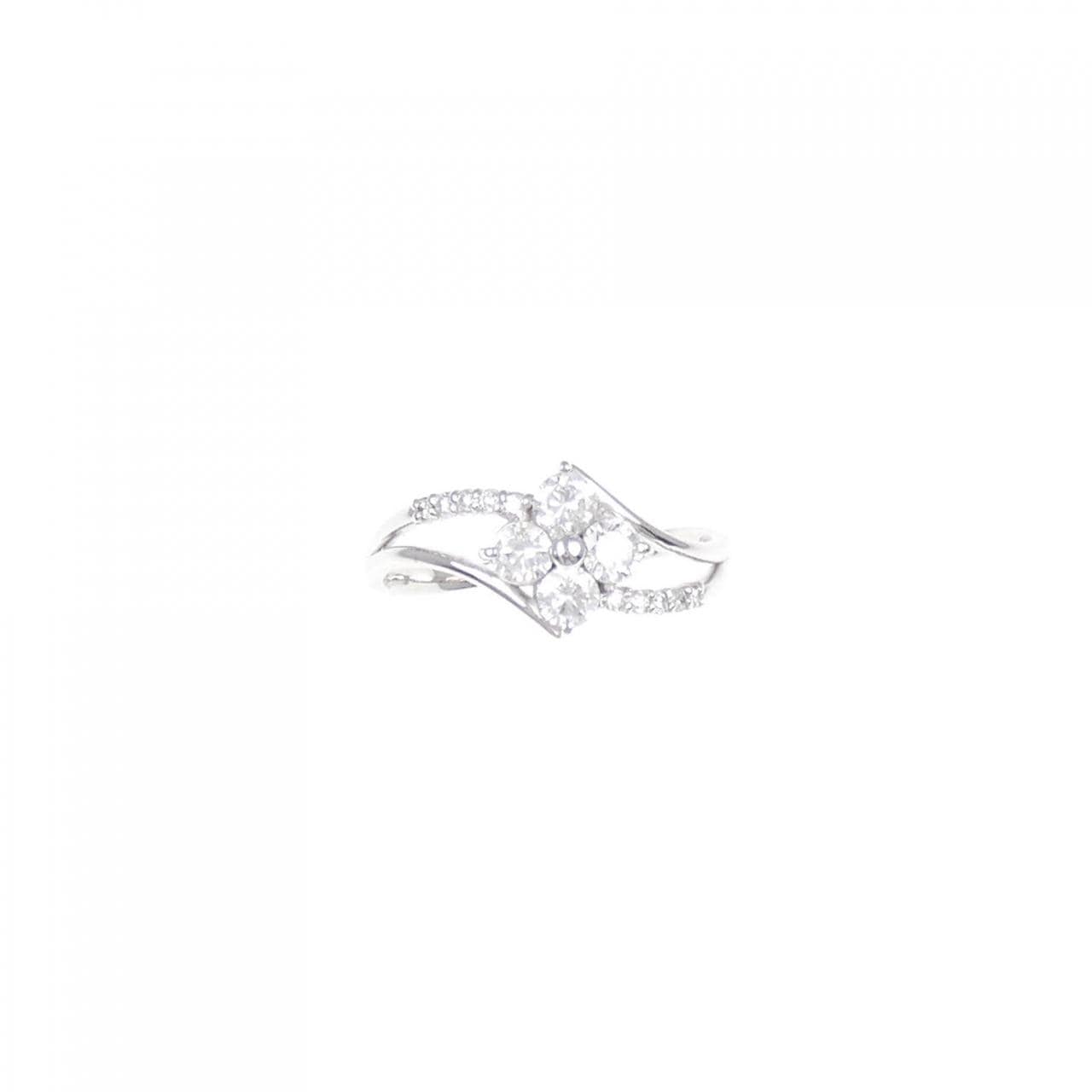 K18WG ダイヤモンド リング 0.50CT
