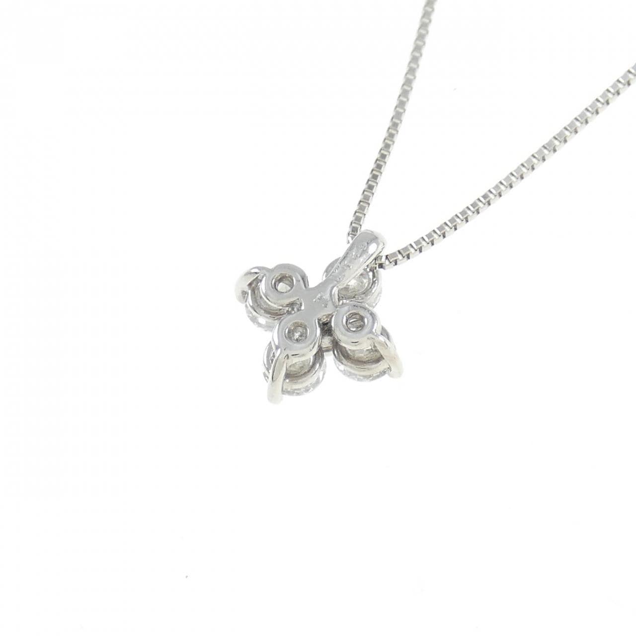 PT/PT850 フラワー ダイヤモンド ネックレス 0.529CT
