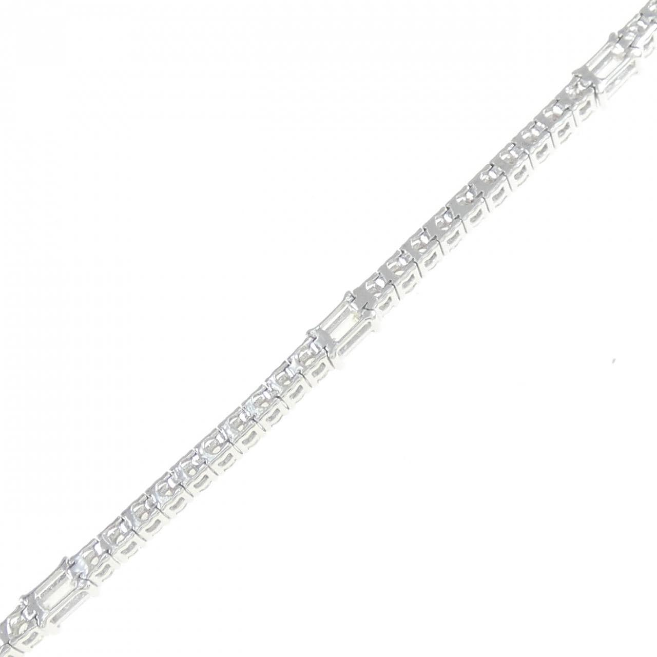 【新品】K18WG ダイヤモンド ブレスレット 2.00CT