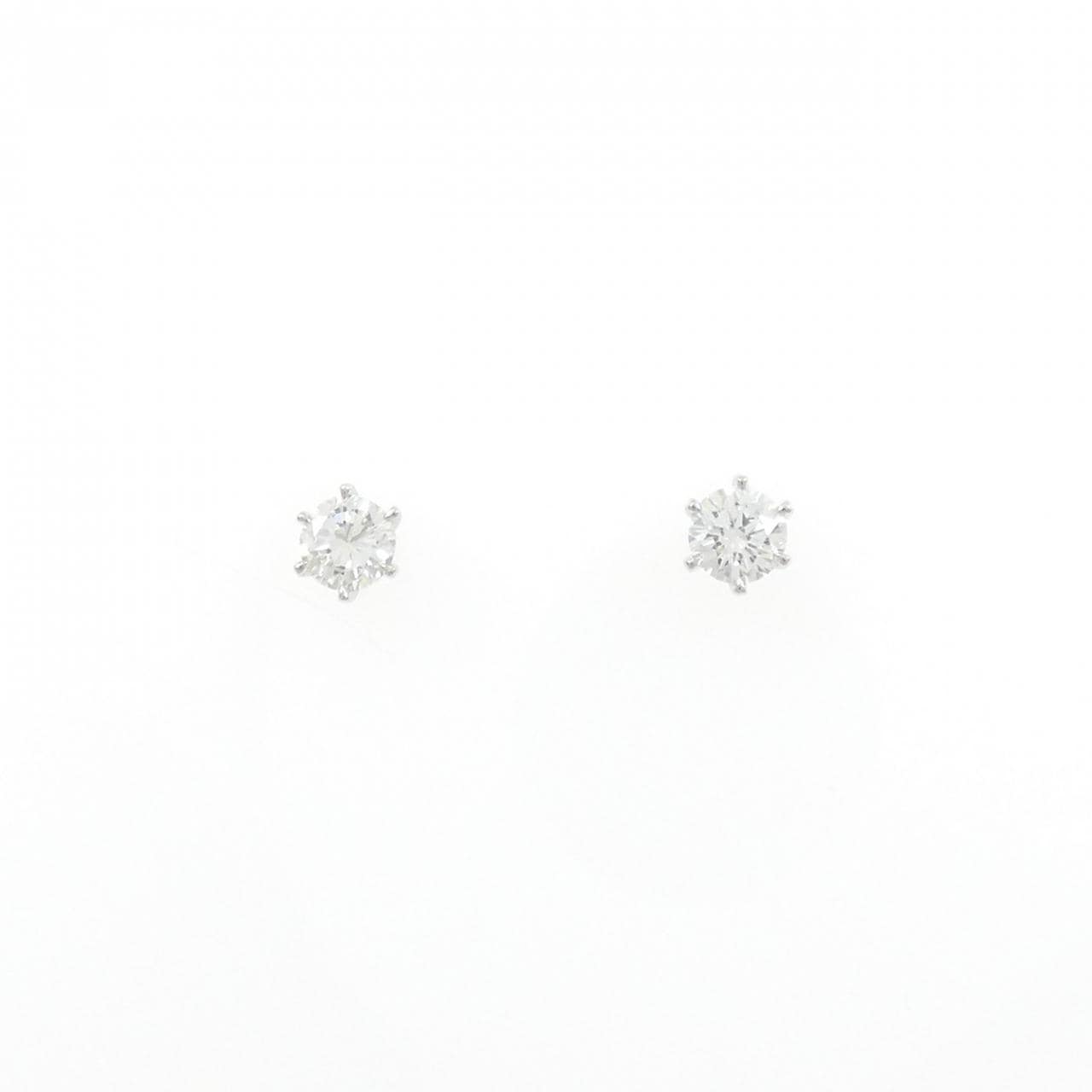 【リメイク】PT900/ST ダイヤモンド ピアス 0.204CT 0.205CT D-E VS1-2 VG-GOOD