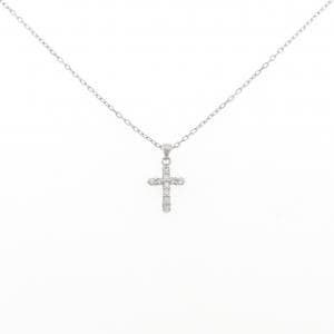 PT900/PT850 クロス ダイヤモンド ネックレス 0.1CT