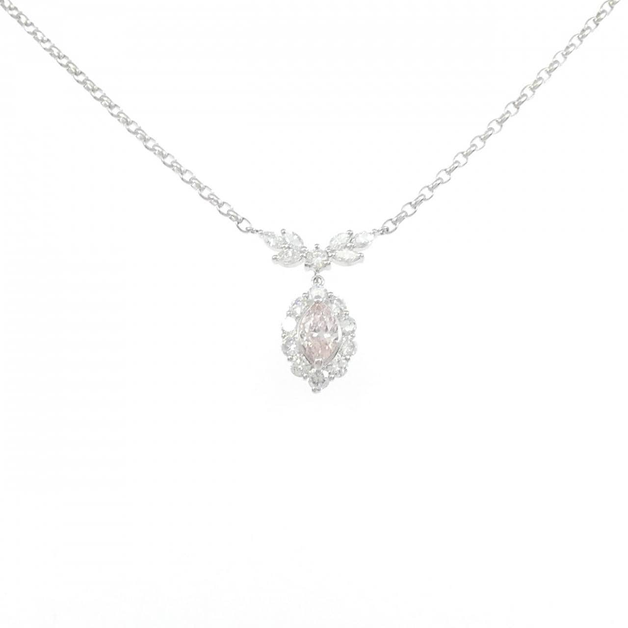 PT900/PT850 ダイヤモンド ネックレス 0.435CT FOP VS1 マーキスカット