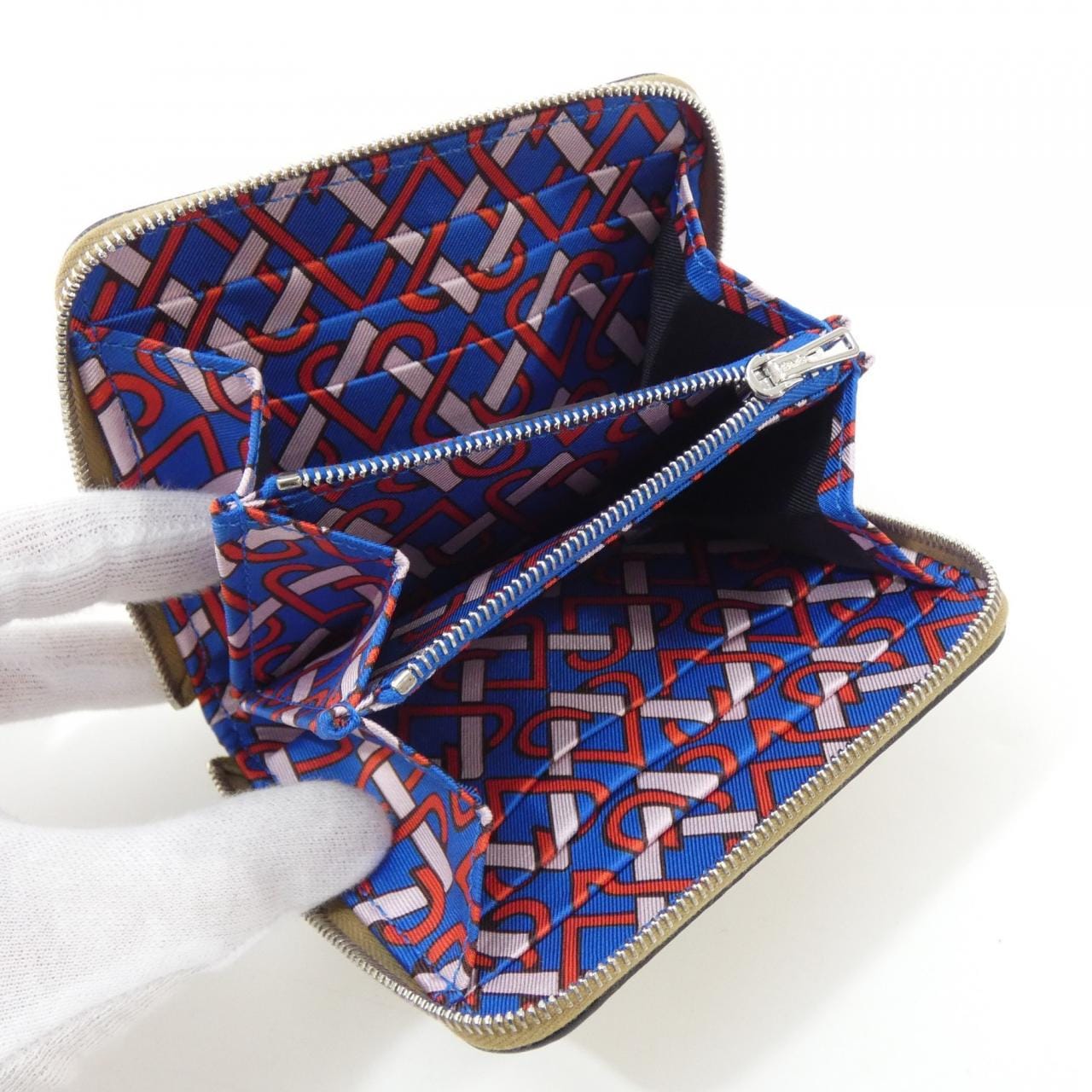 エルメス COEUR ET RUNABS シルク イン コンパクト 087114CK 財布