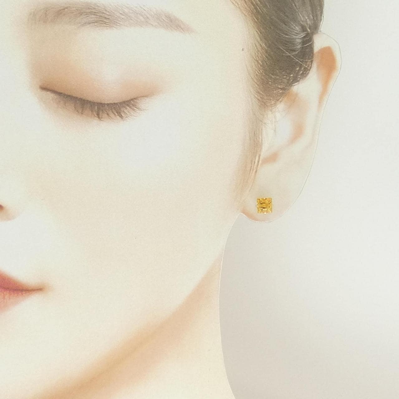 K18YG シトリン ピアス