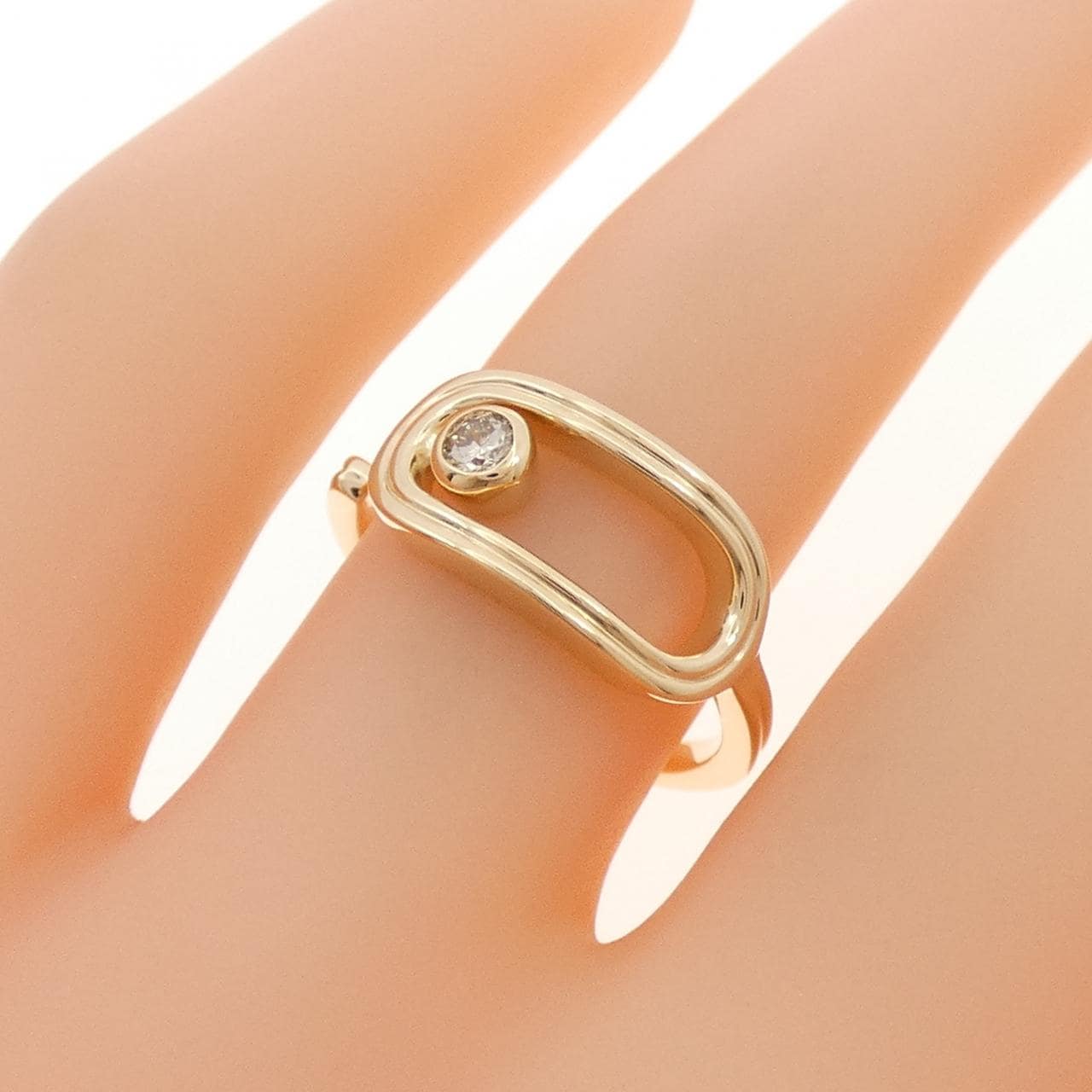 ヒロタカ ベルーガ オブロング リング 0.07CT