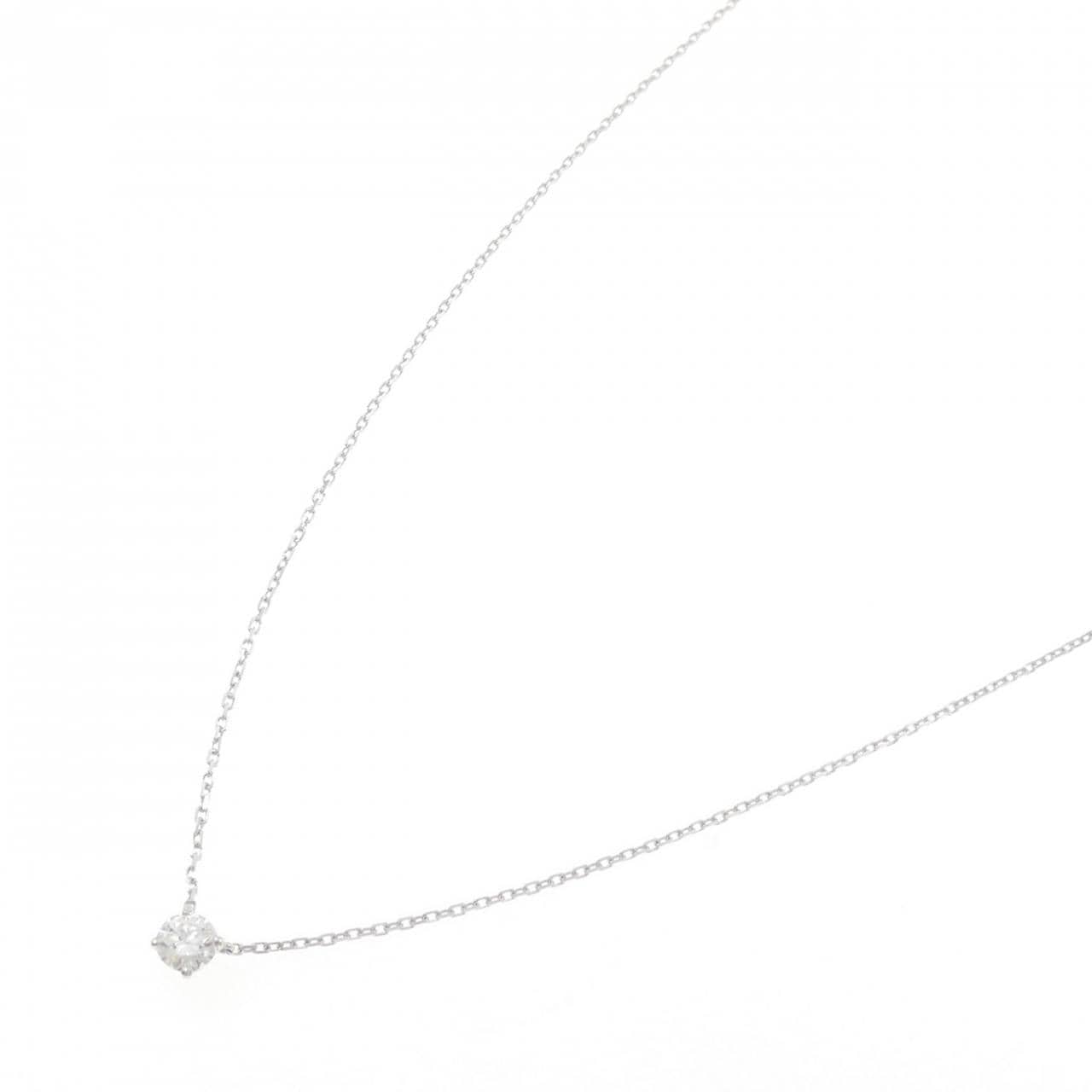 カルティエ ダイヤモンド ネックレス 0.28CT E VVS1 3EXT