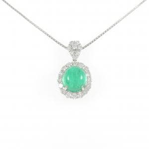 PT900/PT850 エメラルド ネックレス 6.01CT