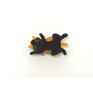 【新品】帯留　ネコ
